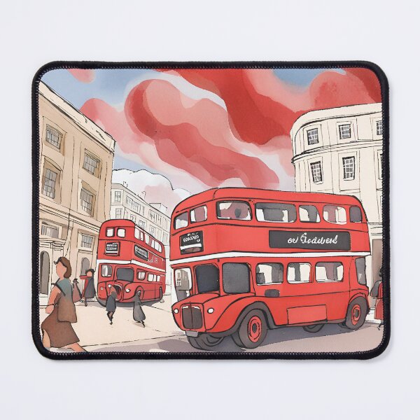 Item preview, London watercolor drawing designed and sold by Lilou13Magasin.