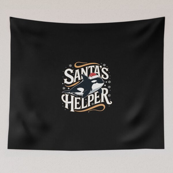 Item preview, Christmas Orca Killer Whale - Santa's Helper designed and sold by GRABAPSHOP.