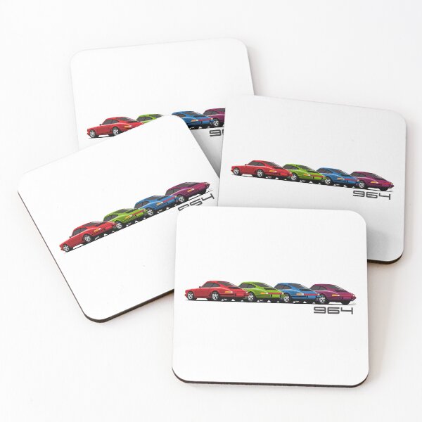 Item preview, Ilustración en colores del Porsche 911 964 designed and sold by blackdogshop.