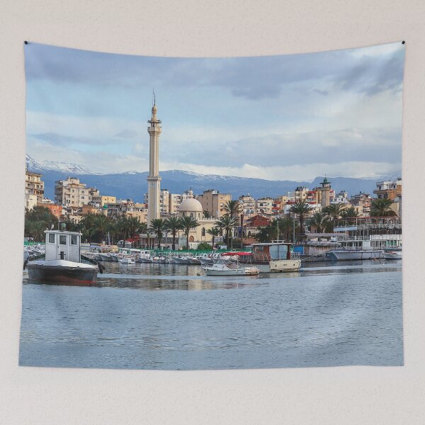 Item preview, Lebanon Tripoli Al Mina Old City Fishing Boats Photography designed and sold by Hurriyyatee.