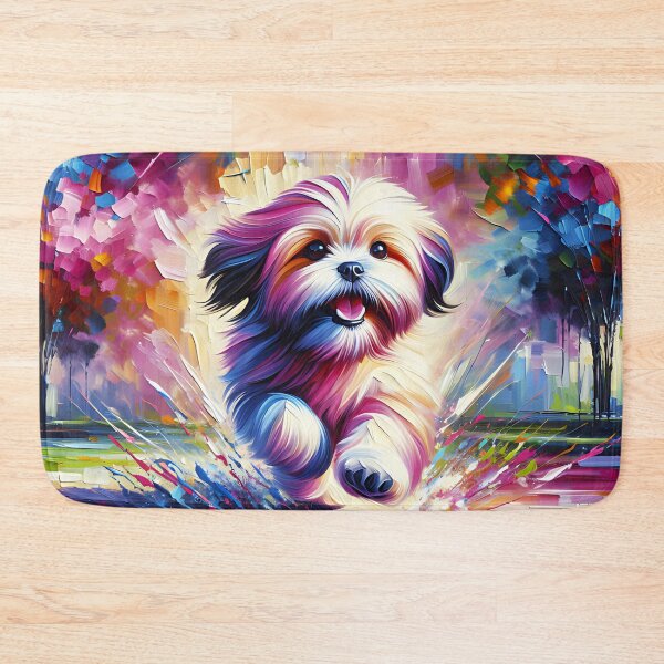 Item preview, Lhasa Apso Dog Portrait Acrylic Art Print Pet Portrait Gifts for Dog Lovers designed and sold by Puppy Puzzles Plus.