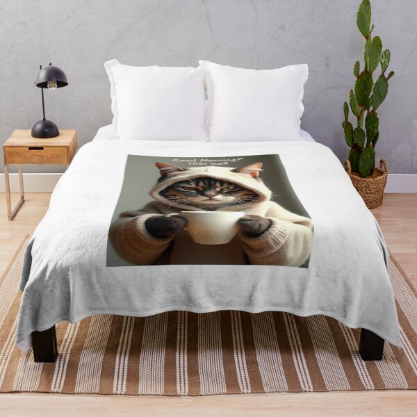 Item preview, Funny Hoodie Cat: Thin Ice Morning designed and sold by ArtCreator2023.