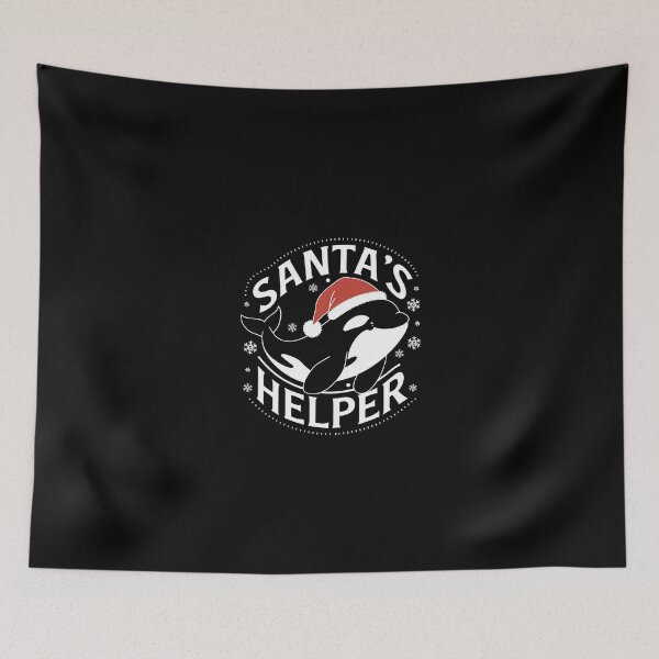Item preview, Christmas Orca Killer Whale - Santa's Helper designed and sold by GRABAPSHOP.