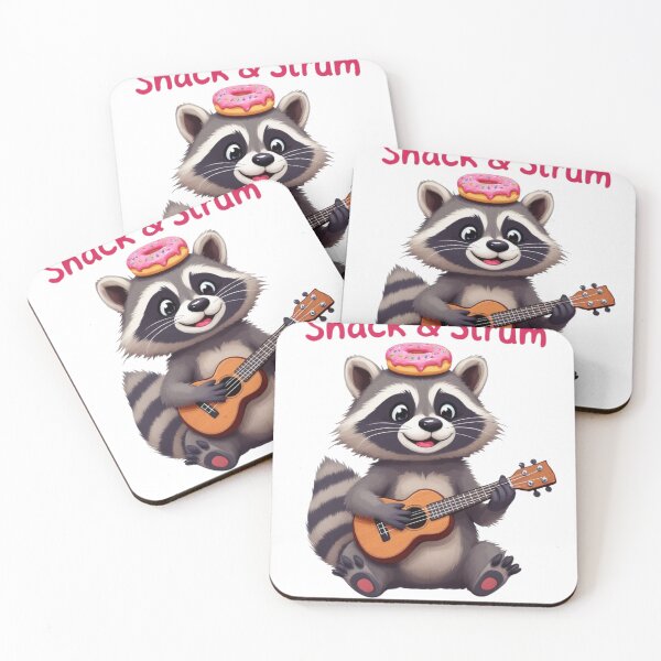 Item preview, Raccoon Playing a Ukulele designed and sold by SignumShop.