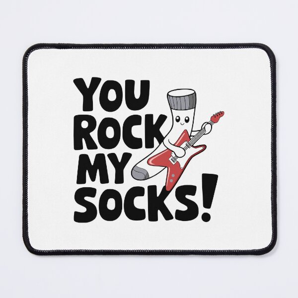 Item preview, You Rock My Socks! Cute Music Pun designed and sold by PMCreative.