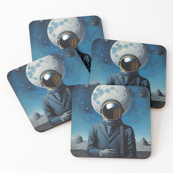Item preview, Magritte-Inspired Spaceman designed and sold by vwcallais.