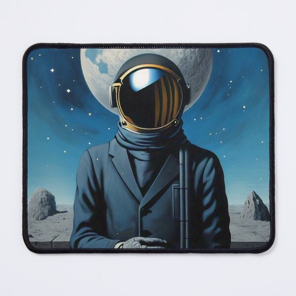Item preview, Magritte-Inspired Spaceman designed and sold by vwcallais.