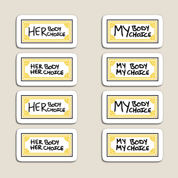 Item preview, bodily autonomy sticker pack secular designed and sold by SaharBareket.