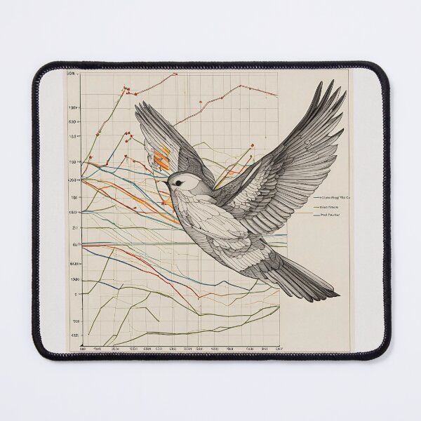 Item preview, Birds flying over old graphs and maps. designed and sold by Rompecabezas.