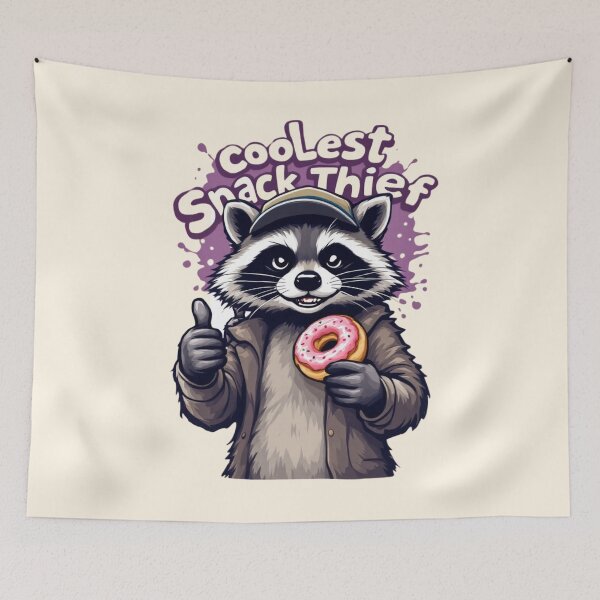 Item preview, Coolest Snack Thief Raccoon designed and sold by SignumShop.