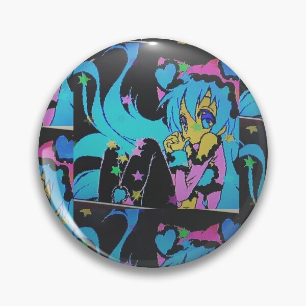 Item preview, animecore hatsune miku gliltchcore scenecore art designed and sold by saintblossom.