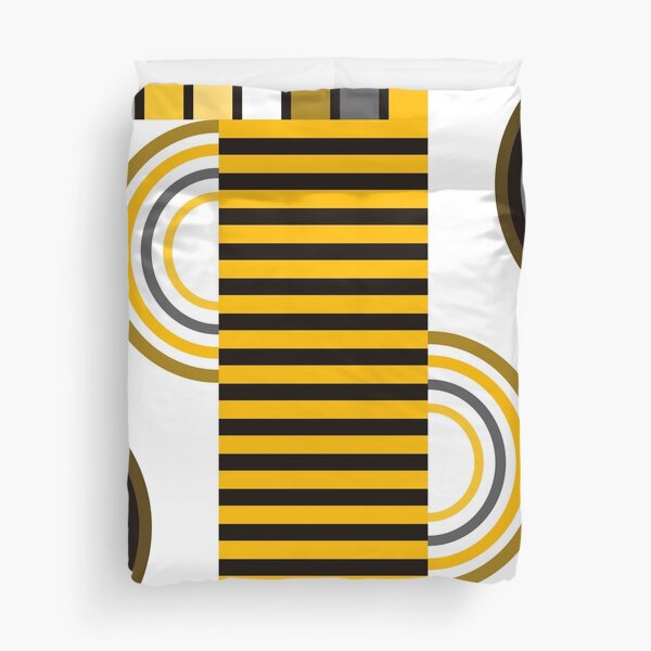 Item preview, Mustard, Gray, And White Retro Bauhaus Geometric Designs designed and sold by DEC02.