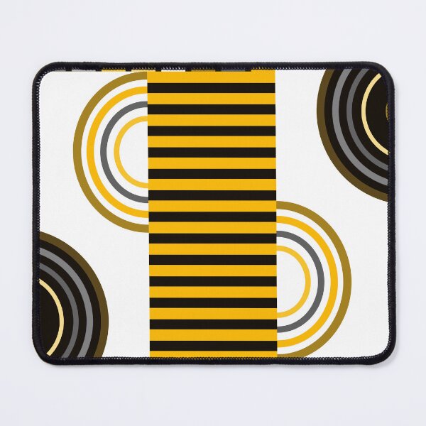 Item preview, Mustard, Gray, And White Retro Bauhaus Geometric Designs designed and sold by DEC02.