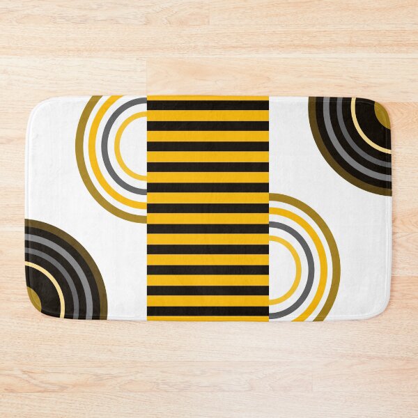 Item preview, Mustard, Gray, And White Retro Bauhaus Geometric Designs designed and sold by DEC02.