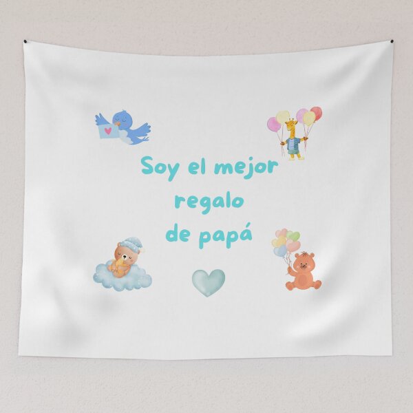 Item preview, Soy el mejor regalo de papá, azul designed and sold by I vizi di Bob.