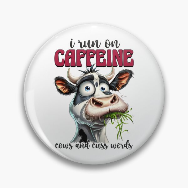 Item preview, "I Run on Caffeine, Cows, and Cuss Words" Funny, Bold, and Sassy Shirt for the Ultimate Coffee-Loving, Country Livin' Rebel designed and sold by Hope2123.