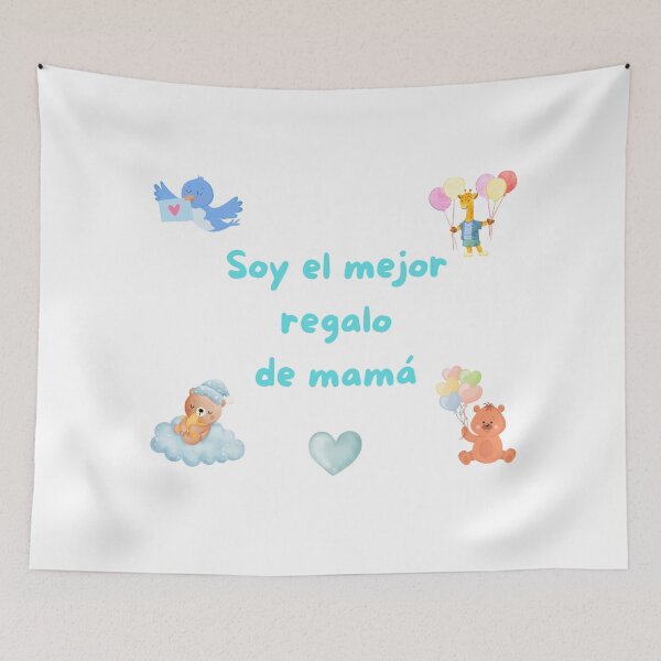 Item preview, Soy el mejor regalo de mamá, azul designed and sold by I vizi di Bob.