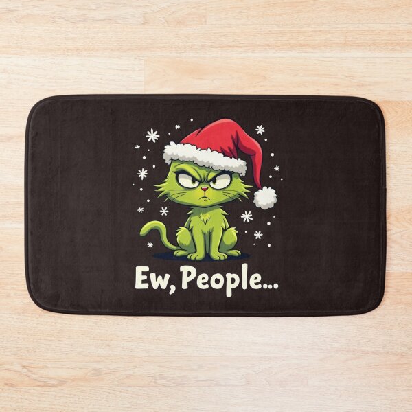 Item preview, Funny Christmas Cat Ew People Meowy Cat Lovers Kids Women Men Boys and Girls designed and sold by KamalaDesign.
