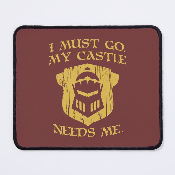 Item preview, I Must Go My Castle Needs Me Funny Knight designed and sold by Plant On Demand.