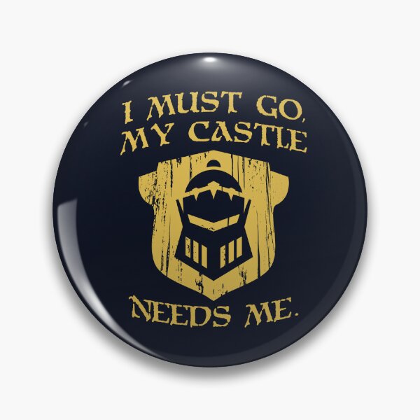 Item preview, Debo irme, mi castillo me necesita, caballero gracioso designed and sold by Plant On Demand.