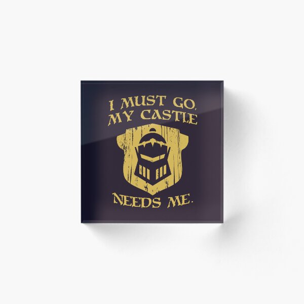 Item preview, I Must Go My Castle Needs Me Funny Knight  designed and sold by Plant On Demand.