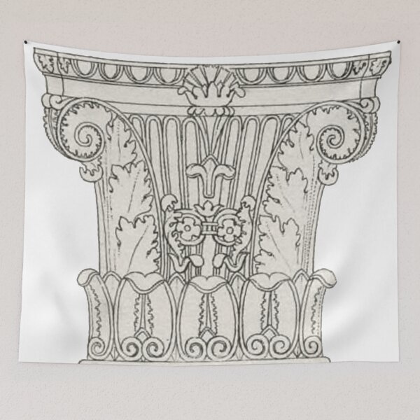 Item preview, Corinthian Capital, Architecture Drawing, Ancient Architecture #2 designed and sold by HawthorneFlame.