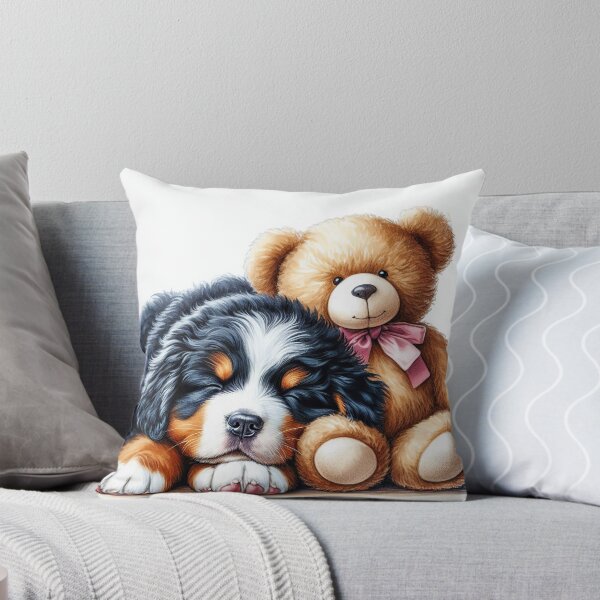 Item preview, Bernese Mountain Dog Puppy - Teddy Bear Hugs & Snuggles designed and sold by LazioJoe.