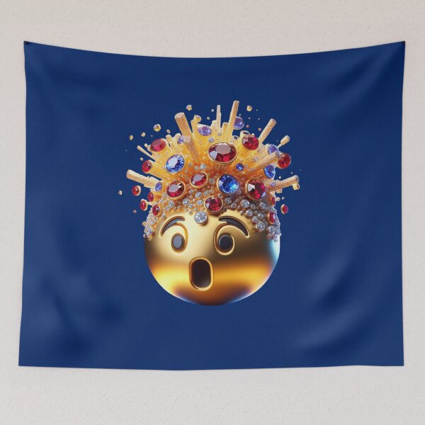 Item preview, Mind Blown Bling Emoji  designed and sold by Smileshigh.