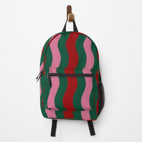Item preview, Abstract Wavy Lines, Pink, Red and Green, Christmas Holidays designed and sold by OneThreeSix.