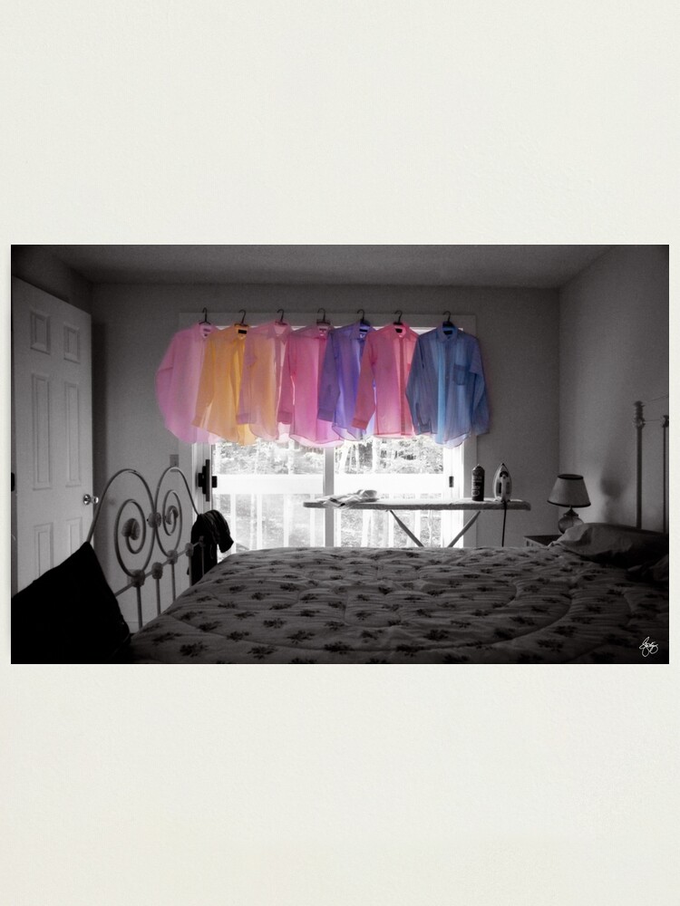 Alternate view of Ironing Adds Color to a Room Photographic Print