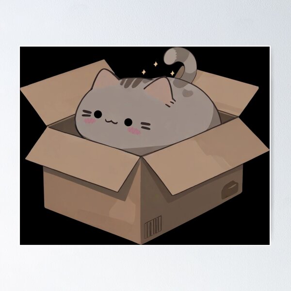 Item preview, Squishy Potato Cat in Box designed and sold by TheSwordMachine.