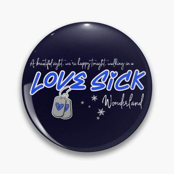 Item preview, Love Sick in Wonderland in Blue designed and sold by Global Rainbow Engineers.