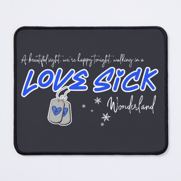 Item preview, Love Sick in Wonderland in Blue designed and sold by Global Rainbow Engineers.