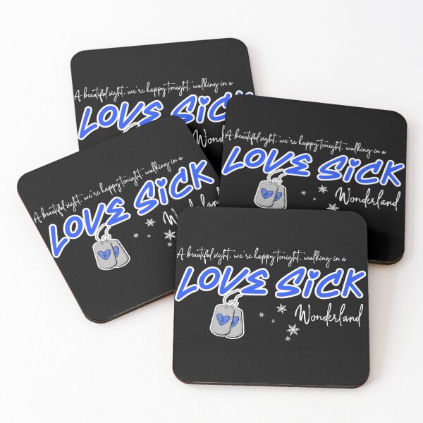 Item preview, Love Sick in Wonderland in Blue designed and sold by Global Rainbow Engineers.