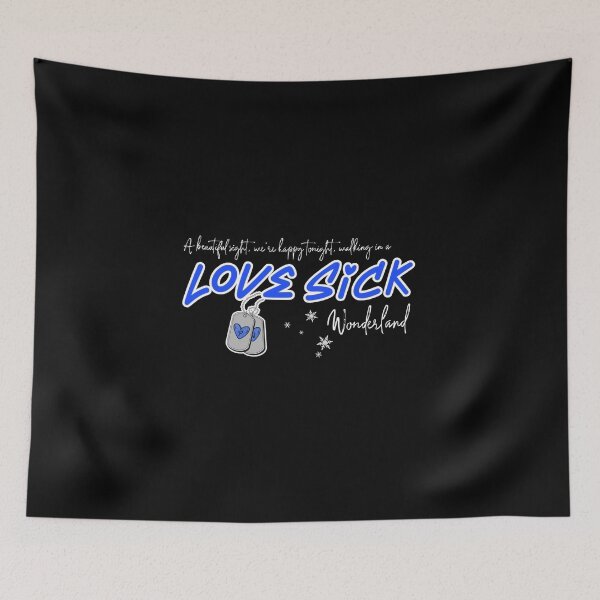 Item preview, Love Sick in Wonderland in Blue designed and sold by Global Rainbow Engineers.