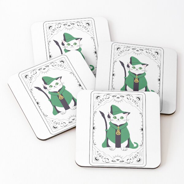 Item preview, The Feline Wizard: A Tarot Card of Magic and Mystery. Magical Cat Wizard - Amulet of Luck designed and sold by MarCreativArt.