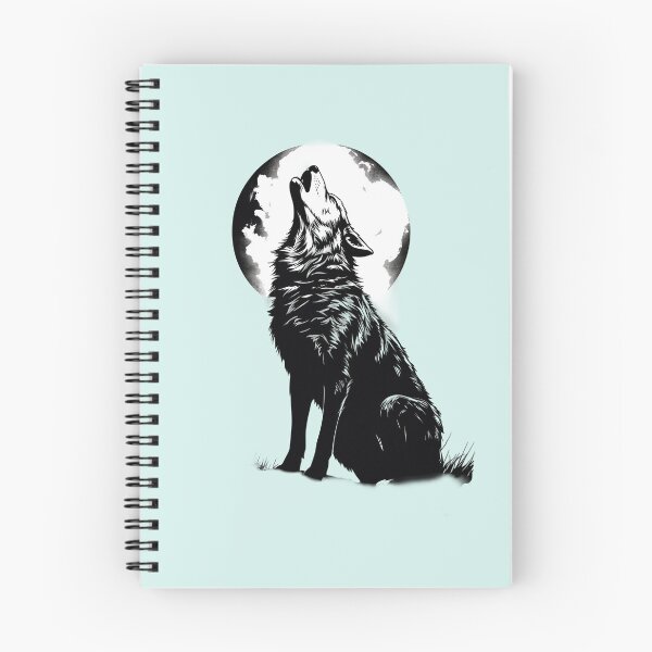 Item preview, Lone wolf howls at a full moon designed and sold by VTcountrydigital.