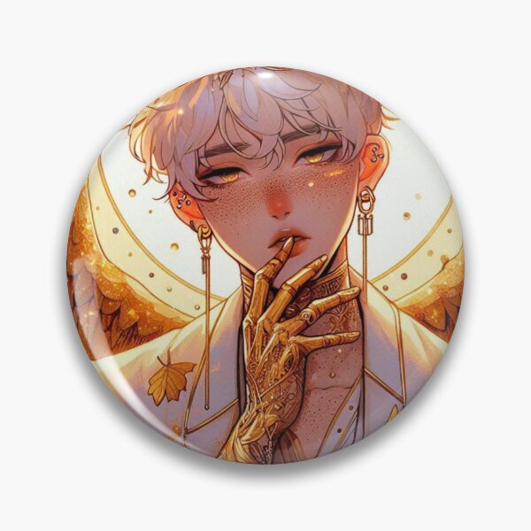 Artikelvorschau, Goldener Schutzengel mit ätherischem Glanz - Otome Aesthetic Art entworfen und verkauft von FaydeFlora.