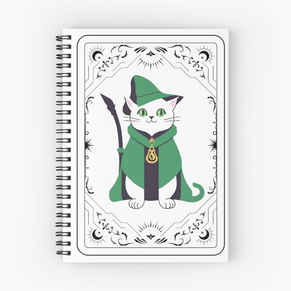 Item preview, The Feline Wizard: A Tarot Card of Magic and Mystery. Magical Cat Wizard - Amulet of Luck designed and sold by MarCreativArt.