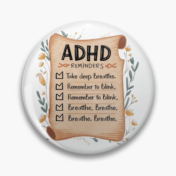 Item preview, basic ADHD reminders  designed and sold by ZILDA Designs.