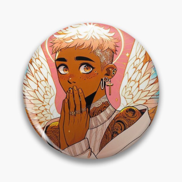 Artikelvorschau, Himmlischer Engel in Gold - Otome Schutzengel Kunstdruck entworfen und verkauft von FaydeFlora.