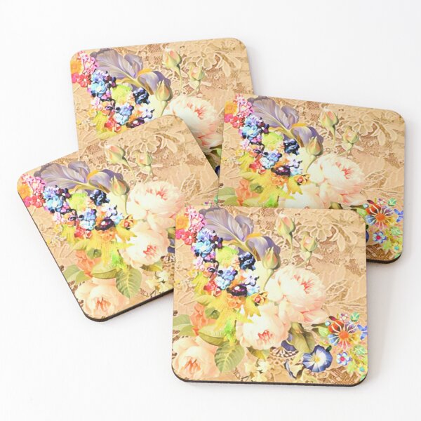 Artikelvorschau, Vintage blasse Rosen entworfen und verkauft von lindosilks.
