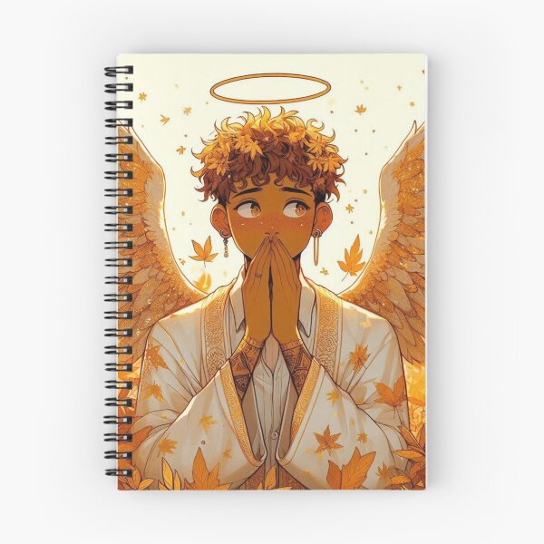 Aperçu de l'œuvre Ange gardien céleste en or - Illustration Otome Fantasy créée et vendue par FaydeFlora.