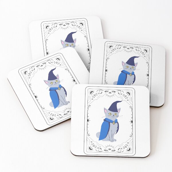 Item preview, The Feline Wizard: A Tarot Card of Magic and Mystery. Magical Cat Wizard - Amulet of Luck designed and sold by MarCreativArt.