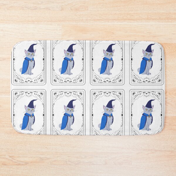 Item preview, The Feline Wizard: A Tarot Card of Magic and Mystery. Magical Cat Wizard - Amulet of Luck designed and sold by MarCreativArt.