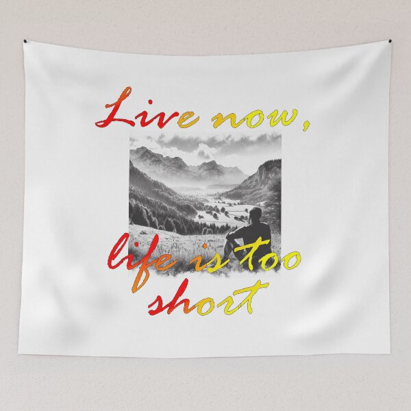 Item preview, Live now, life is too short designed and sold by PrintYourStyle.