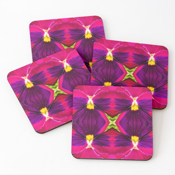 Item preview, Velvety pansies purple and magenta designed and sold by flowergirlrosie.