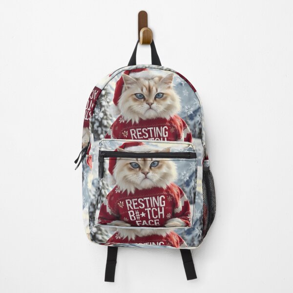 Item preview, Funny Christmas Resting Cat Face Painting designed and sold by Yogibear & Rachelle .