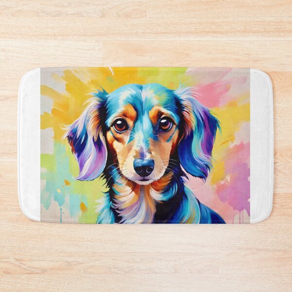 Item preview, A dachshund in pastel colors designed and sold by Steffani Lehmann.