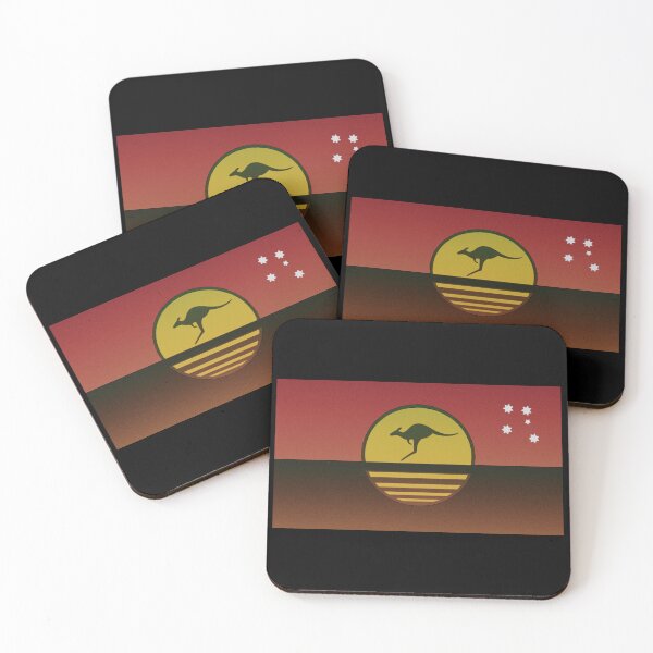 Item preview, Aussie Kangaroo Sun Design. Ochre. Art designed and sold by Kangaroo Sun.